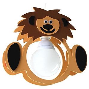 Elobra Hanglamp leeuw ""Leo"", 1 lamp ELO-127254, bruin, 23 x 30 x 10 cm