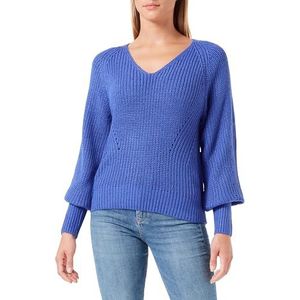JACQUELINE de YONG Gebreide damestrui, JDYJUSTY trui, blauw, S