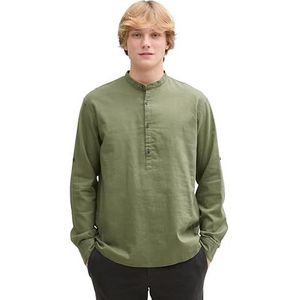 TOM TAILOR Denim heren overhemd, 10905 - Tree Moss Green, XL
