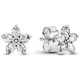 Pandora Timeless Sparkling Snowflake oorknopjes van sterlingzilver met heldere zirkoniasteentjes