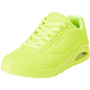Skechers Uno Stand On Air heren Trainers Laag-top, Lime Durabuck Trim, 47.5 EU