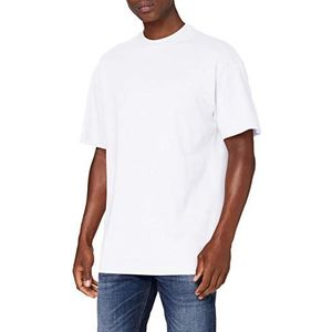 Build Your Brand Heren Premium Combed Jersey Loose T-shirt, wit, S, wit, S