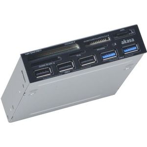 Akasa AK-ICR-17 USB 3.0 kaartlezer met eSATA en USB paneel