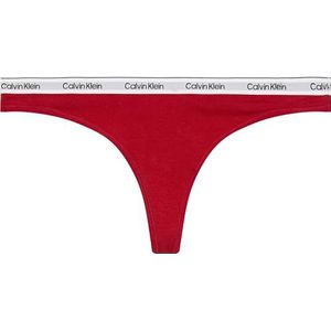 Calvin Klein Damesstring 000QD5043E Thong, rood (Adrenaline Rush), L, Rood (Adrenaline Rush), L