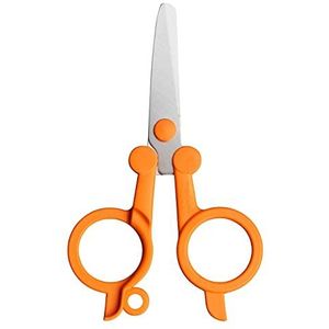 Fiskars Opvouwbare schaar; lengte: 11 cm, voor rechts- en linkshandigen, roestvrij staal/kunststof, oranje, Classic, 1005134