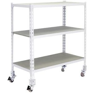 Metalen rek zonder schroeven SET MADERCLICK MOBILE PLUS 3/500 900 wit/hout