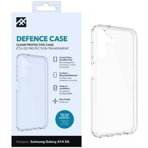ZAGG iFrogz Defensie beschermhoes compatibel Samsung Galaxy A14 5G, duurzaam, klikbestendig, antislip, slank, gerecycled, helder
