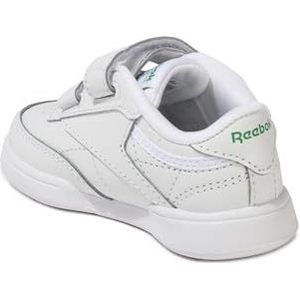 Reebok Club C 2 V Sneakers voor kinderen, uniseks, White Glen Green Vector Blauw, 23.5 EU