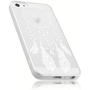 mumbi Hoes compatibel met iPhone SE / 5 / 5S mobiele telefoon case telefoonhoes met motief dromenvanger, transparant