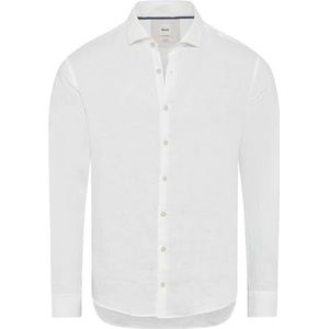 BRAX - Style Jarold U - Herenhemd - Wit - Pure Linen Quality