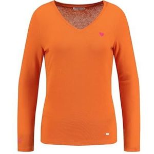KEY LARGO Dames Vrouwen Wkn Mila V-hals Pullover, neon oranje (1396), XS