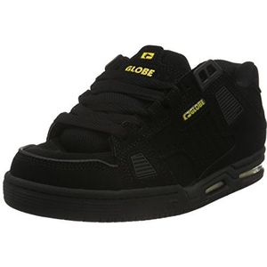 Globe Heren Sabre Sneakers, Zwart Zwart Zwart Zwart Yellow, 41 EU