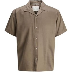 Jack & Jones - Overhemd - Bruin - Comfort Fit - Kwartmouw
