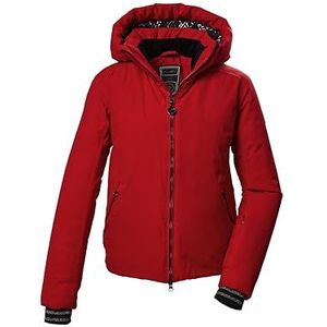 killtec dames Ski-jack/functioneel jack met afritsbare capuchon en afritsbare sneeuwvanger KSW 103 WMN SKI JCKT, rot, 42, 42040-000