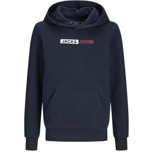 Jack and Jones Junior - Hoodie - Zwart - Katoen/Polyester