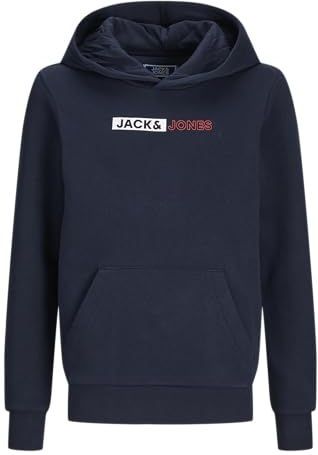 Jack and Jones Junior - Hoodie - Zwart - Katoen/Polyester