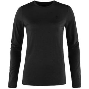 Fjällräven - Abisko Wool L/S - Merinolongsleeve - Zwart