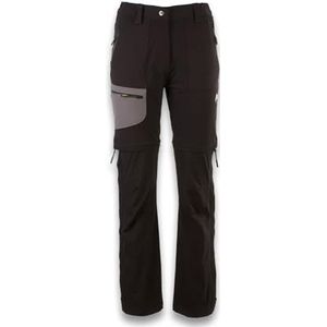 ANDE Herenbroek New Palma Zip-Off - veranderbaar en ademend voor wandelen, Zwart, 36 NL