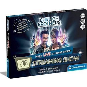 Clementoni Ehrlich Brothers Streaming Show - Live tovensshow voor thuis incl. accessoires voor het Mizzaubers, voor tovenaars vanaf 8 jaar 59272