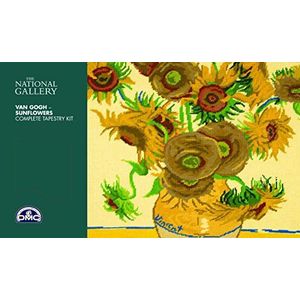 DMC National Gallery Tapestry kit-Sunflowers – Van Gogh, Stof/Weefsel, Multi, 50 x 1 x 40 cm