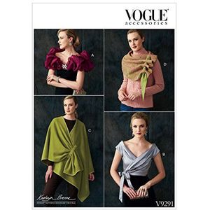 Vogue patronen patronen verpakking/met sjaal tissue, meerkleurig, 15 x 0,5 x 22 cm