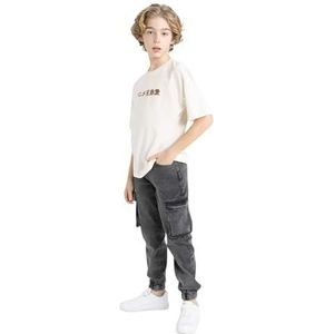 DeFacto Jongens Denim Broek, antraciet, 11-12 Jaar