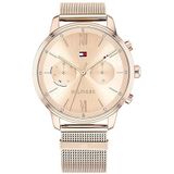 Tommy Hilfiger Blake dameshorloge met meerdere wijzerplaat, met mesh roestvrij stalen armband