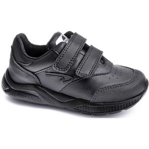 Pablosky Uniseks sportschoenen van leer met klittenbandsluiting, Zwart, 24 EU