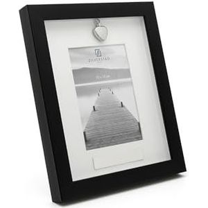 Zilverstad - Memory fotolijst met ashouder 10 x 15 pp zwart