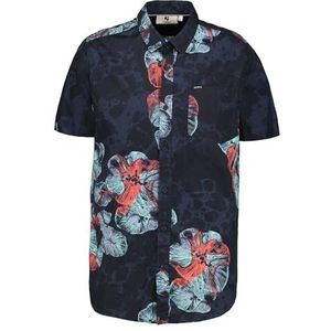 Garcia Herenshirt met korte mouwen, marineblauw, 3XL, marineblauw, 3XL