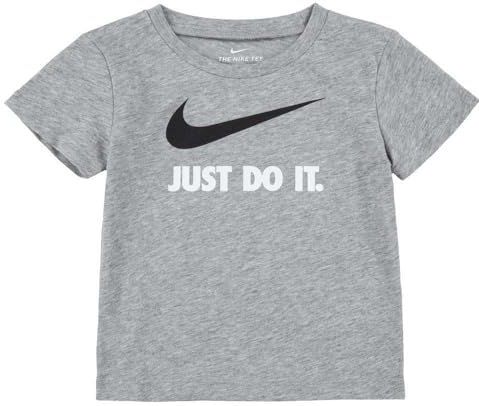 Nike - NKB Swoosh - T-shirt - Donkergrijs - Korte Mouwen