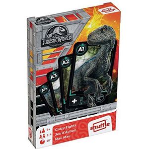 Cartamundi 108420928 Park Jurassic World Crazy Eights spel, Multi