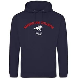 AMERICAN COLLEGE USA Sweatshirt Sweatshirt Print Warme Kleding Unisex Kinderen Jongens en Meisjes Casual Model ACSCW3 Navy 8 Jaar, Blauw, 8 ans