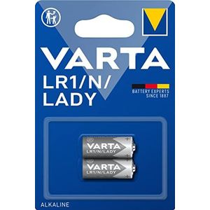 Varta LR1/N/Lady verpakking met 2 stuks in originele blisterverpakking van 1 exemplaar, zilver