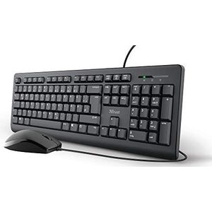Trust Taro toetsenbord Inclusief muis USB QWERTZ Duits Zwart