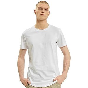 JACK & JONES Jjenoa Tee Ss T-shirt met ronde hals en Noos voor heren, wit/Pasvorm: grijs, M