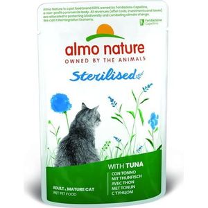 Almo Nature Holistic Sterilised natvoer voor volwassen katten met tonijn - (30 zakjes à 70 g)