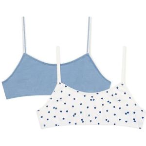 Petit Bateau 2 x beha voor de dag, meerkleurig, 10 jaar voor meisjes, Meerkleurig, 10 Jaar