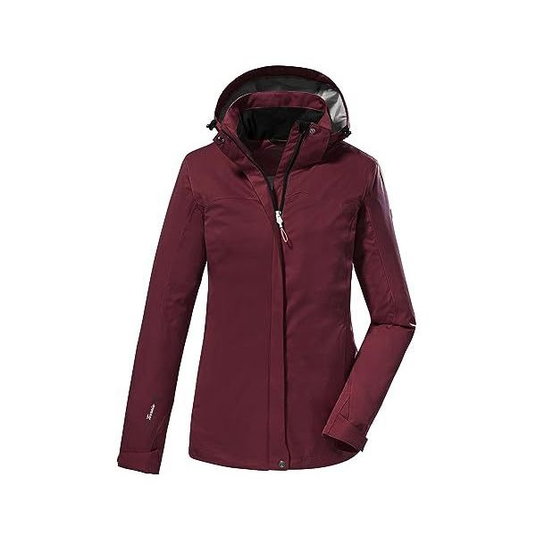 thumbnail: Killtec Dames Softshell Jas - Wind- En Waterafstotend (10.000mm) - Met Capuchon - PFAS-Vrij - Bloemen Print