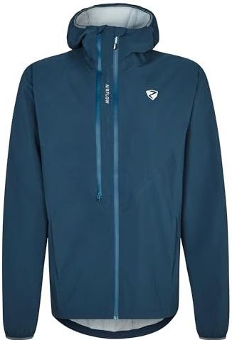 ZIENER Outdoorjas 'NARON'  enziaan / royal blue/koningsblauw / wit