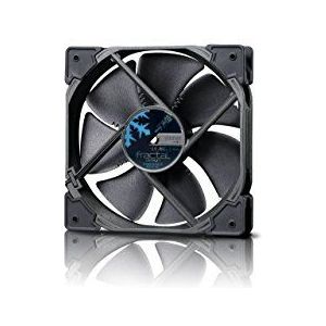 Fractal Design Venturi HP-12 Zwart - PWM - Computer Fan - Stille Ventilator - Hoge Luchtstroom - Lange Levensduur - FDB-Lagers - Aerodynamisch gevormde veerpoten - 12v - 120 mm - Zwart (enkel)