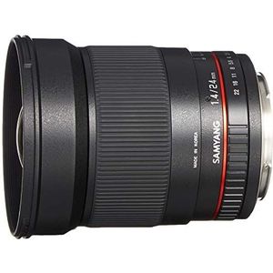 Samyang 24/1,4 lens DSLR Canon EF handmatige focus fotoolens, groothoeklens zwart