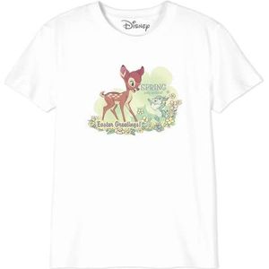 Disney Bambi Spring Into Action Easter BODBAMBTS002 T-shirt voor jongens, wit, maat 08 jaar, Wit, 8 Jaren