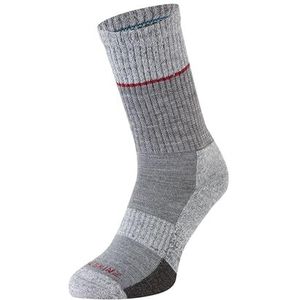 SEALSKINZ Thurton Solo sneldrogende halfhoge sokken, grijs/wit/rood, M