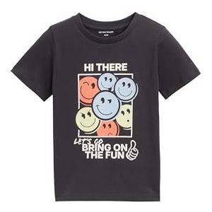 TOM TAILOR Glow-in-the-dark T-shirt voor jongens en kinderen, 29476 - Coal Grey, 92-98
