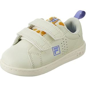 FILA Crosscourt 2 NT A Velcro TDL Sneakers voor jongens, uniseks, Marshmallow-giraffe, 26 EU