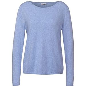 Street One Dames A301872 gebreide trui, Cozy Blue Melange, 38