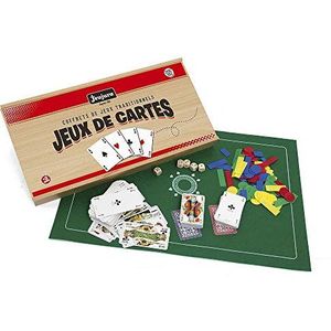 JeuJura Jeujuraj8145 speelkaarten set in houten kist