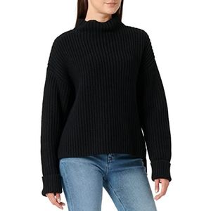 SELECTED FEMME Dames Slfselma Ls Knit B Noos Pullover, zwart, XL