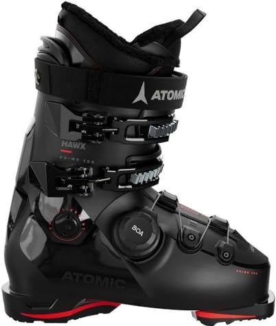 Atomic - Hawk Prime 100 BOA - Skischoenen - Zwart/Rood - Alpine